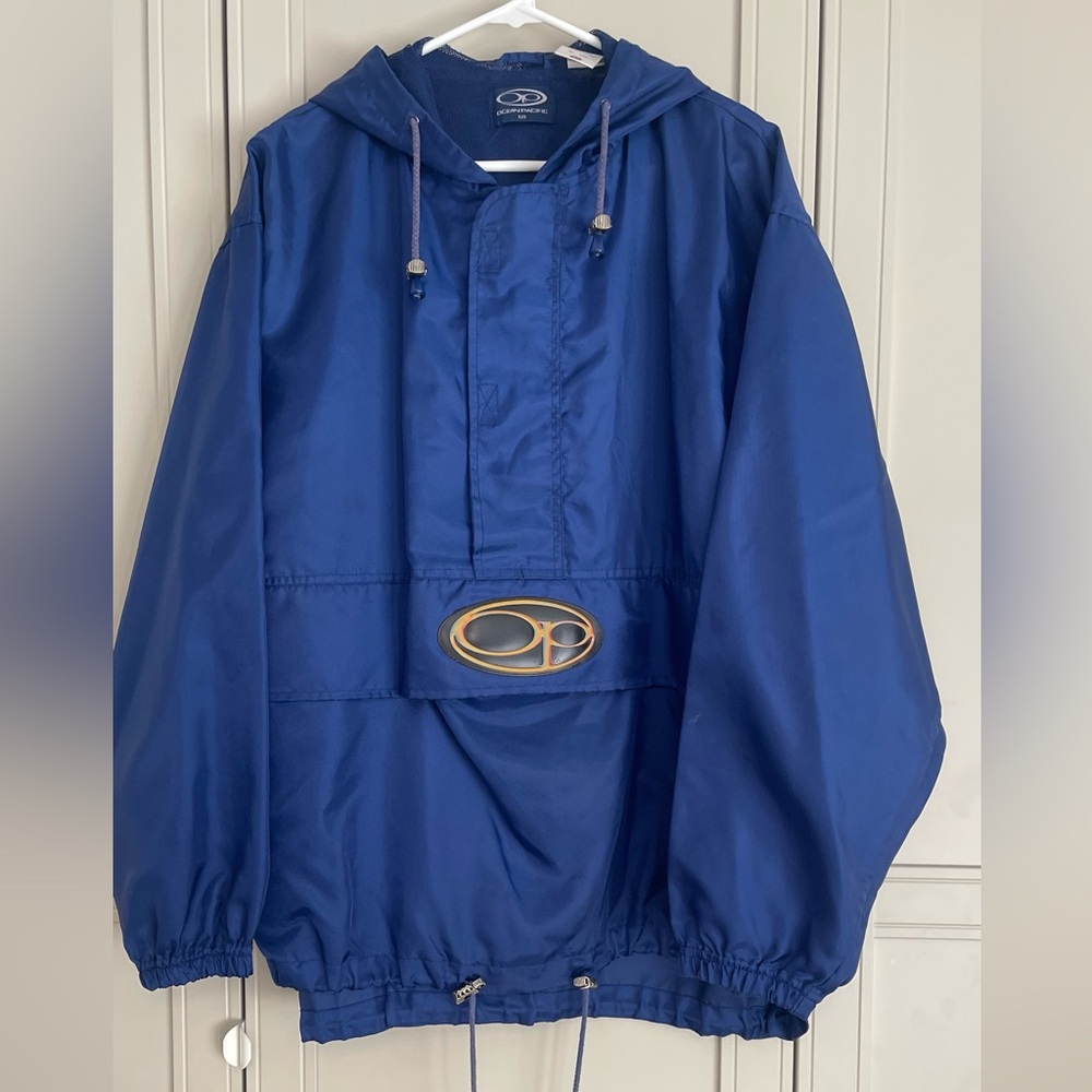 Vintage Y2K OP Ocean Pacific Oversized Pullover Anorak Windbreaker Jacket